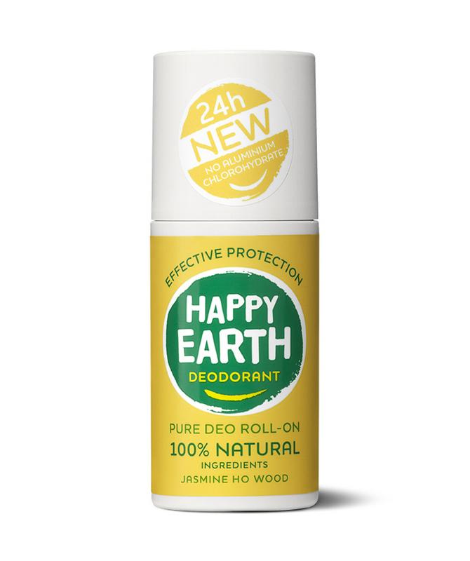 Happy Earth Deodorant roll on jasmine ho wood 75 ml