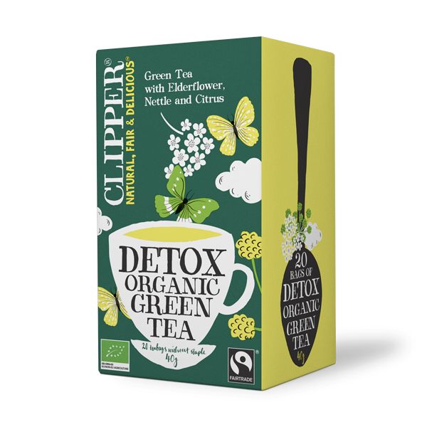 Clipper Detox green tea bio 20 stuks