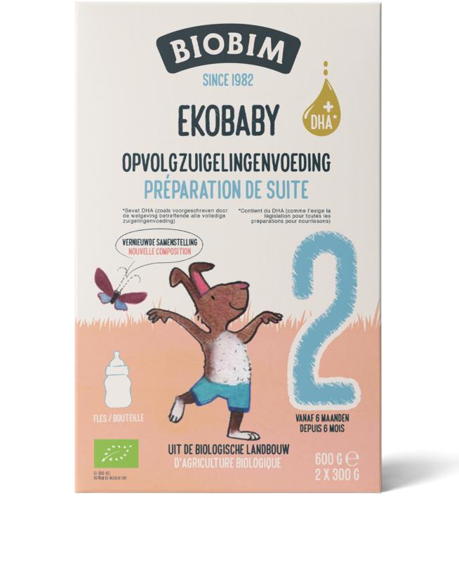 Biobim Ekobaby 2 opvolg zuigelingenvoeding 6+ maanden bio 600 gram