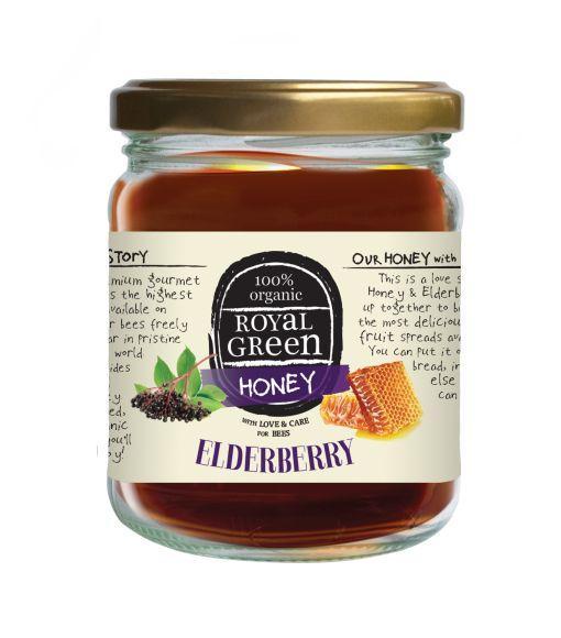 Royal Green Elderberry honey bio 250 gram