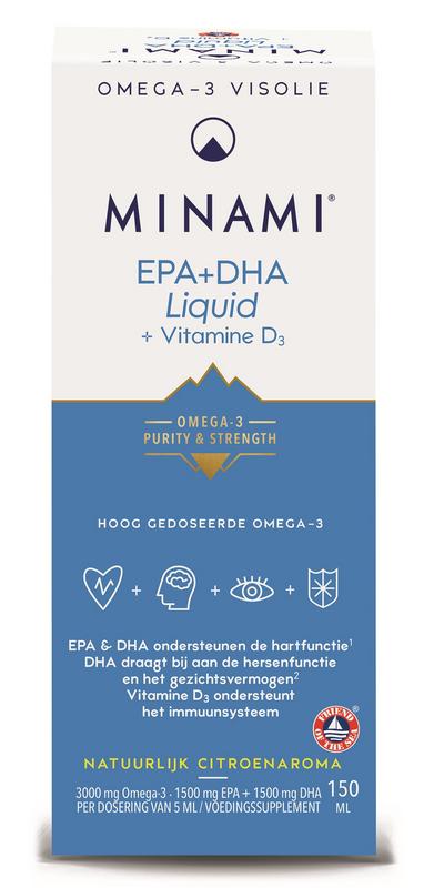 Minami EPA+DHA liquid + vitamine D3 150 ml
