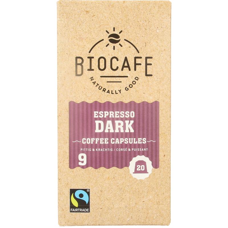 Biocafe Espresso capsules bio 20 stuks
