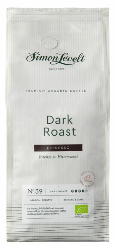 Simon Levelt Espresso dark roast bonen bio 1000 gram