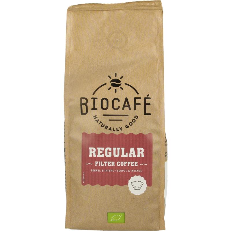 Biocafe Filterkoffie regular bio 250 gram