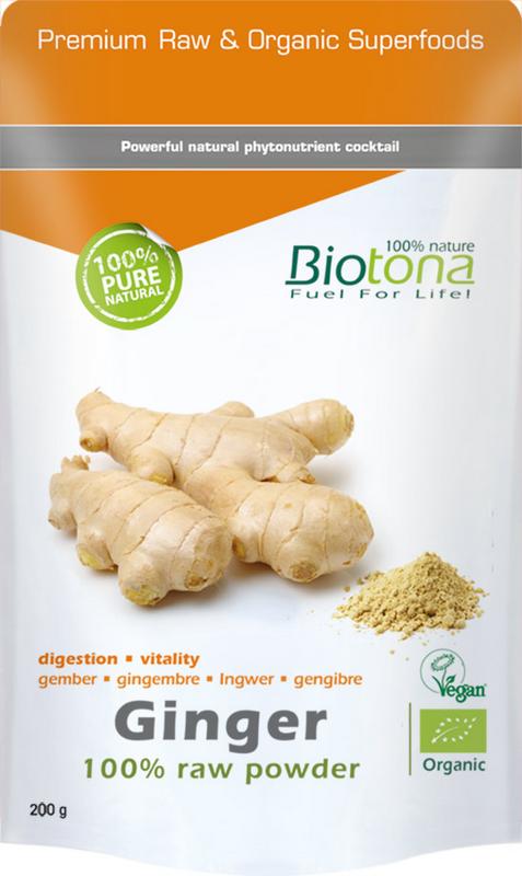 Biotona Ginger raw powder bio 200 gram