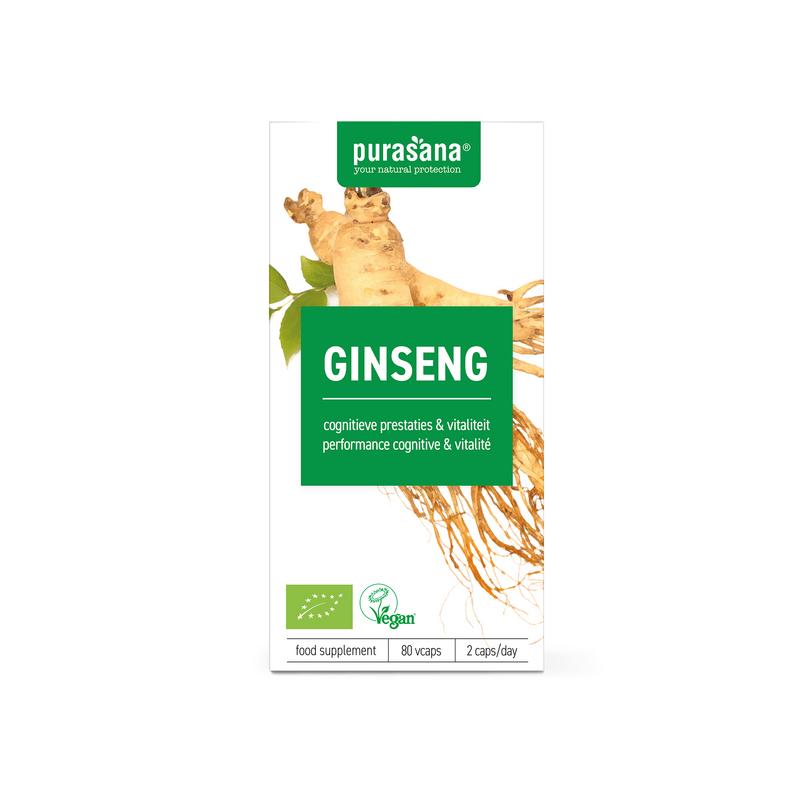 Purasana Ginseng vegan bio 80 vegan capsules