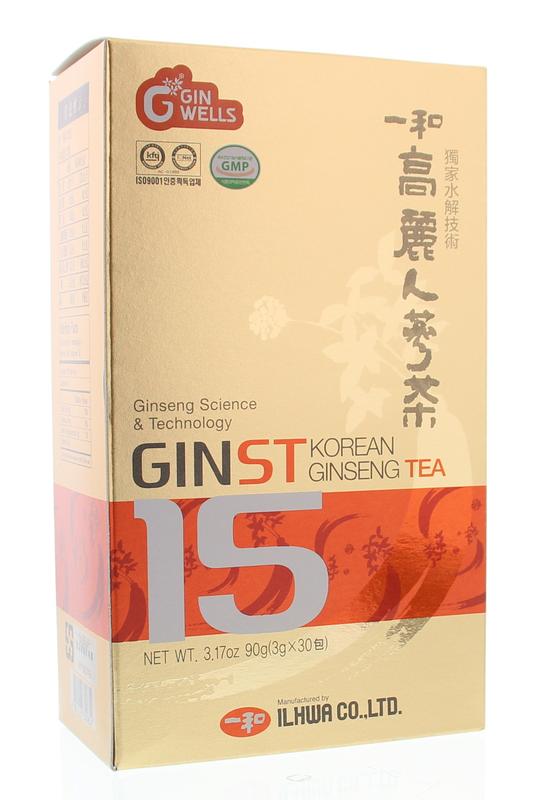 Ilhwa Ginst15 Korean ginseng tea  30 - 50 - 100 stuks