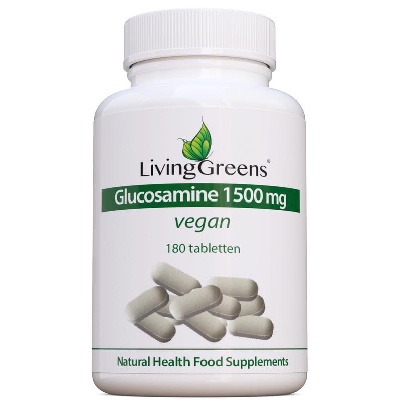 Livinggreens Glucosamine 1500 vegan  180 - 360 tabletten