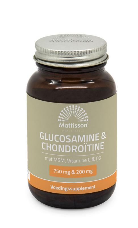 Mattisson Glucosamine chondroitine met MSM, vitamine C & D3 60 tabletten