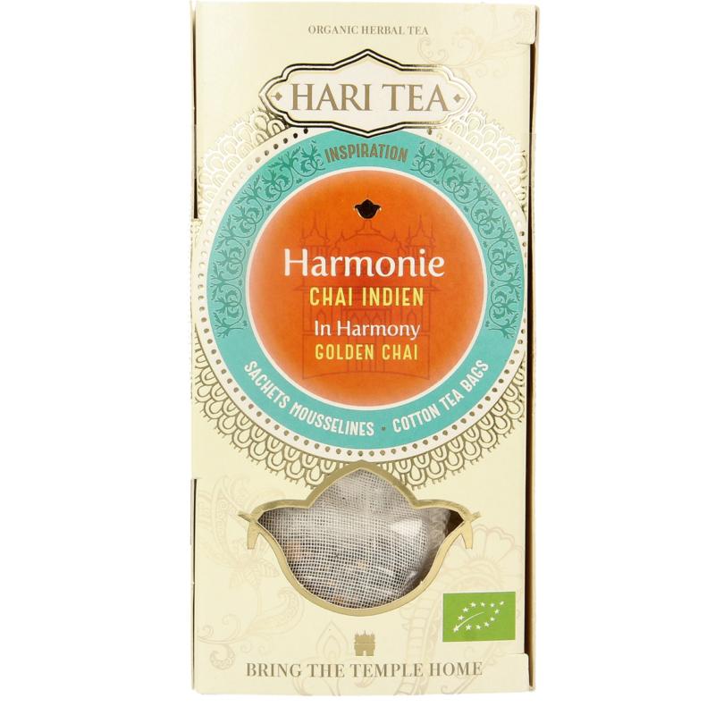 Hari Tea Golden chai in harmony bio 10 stuks