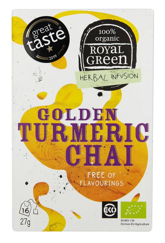 Royal Green Golden turmeric chai bio 16 stuks