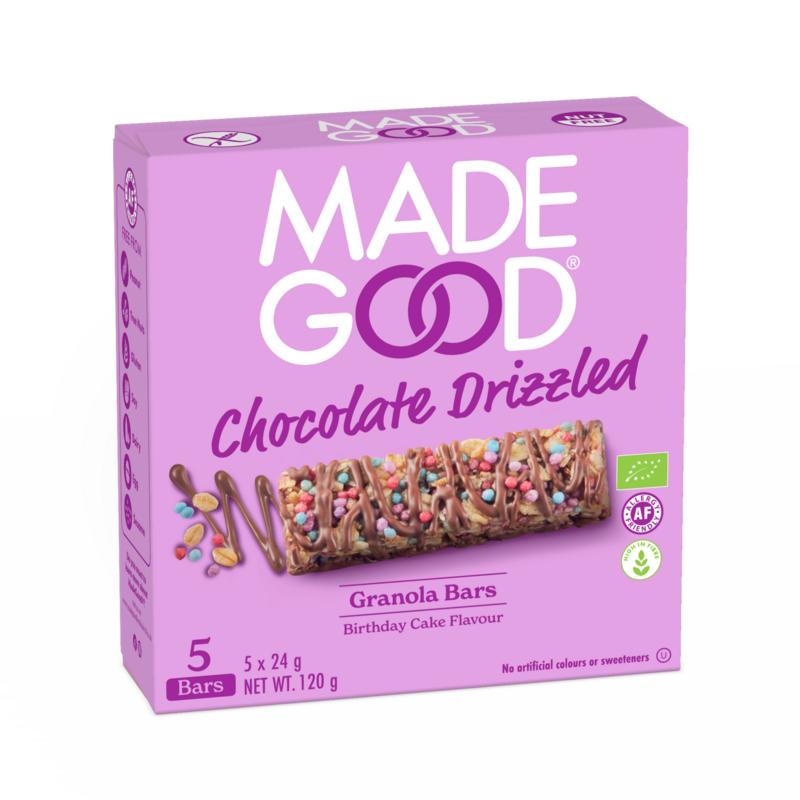 Made Good Granola bar chocolate birthday bio 5 stuks
