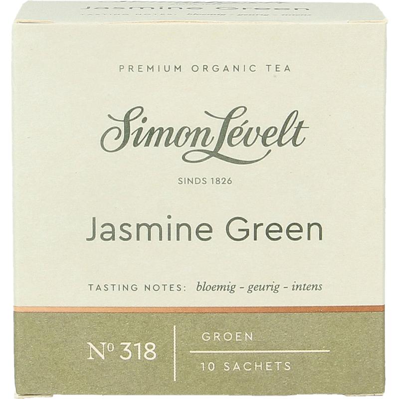 Simon Levelt Groene thee jasmijn bio 10 zakjes