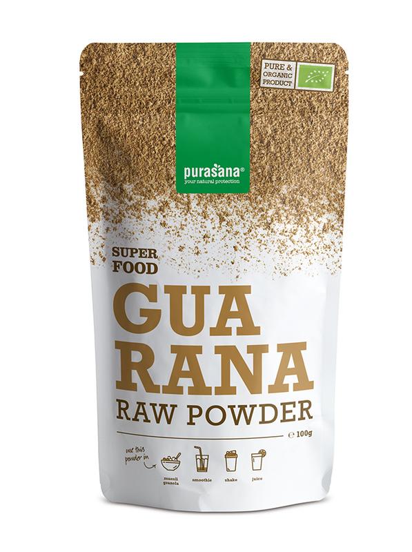 Purasana Guarana poeder vegan bio 100 gram