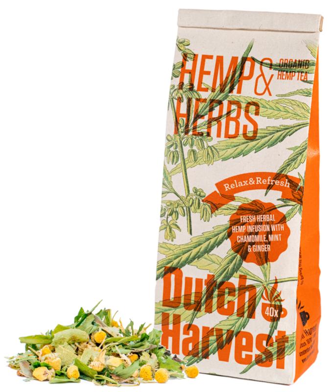 Dutch Harvest Hemp & herbs organic tea bio 40 gram