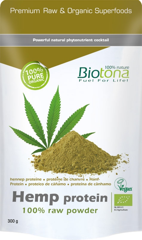 Biotona Hemp raw protein powder bio 300 gram