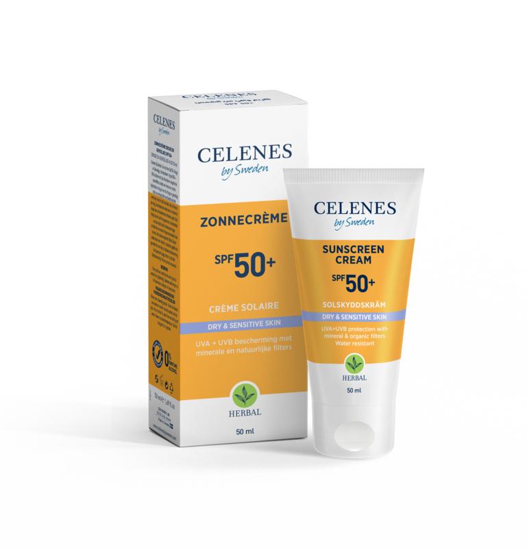Celenes Herbal sunscreen sensitive/dry skin SPF50+ 50 ml