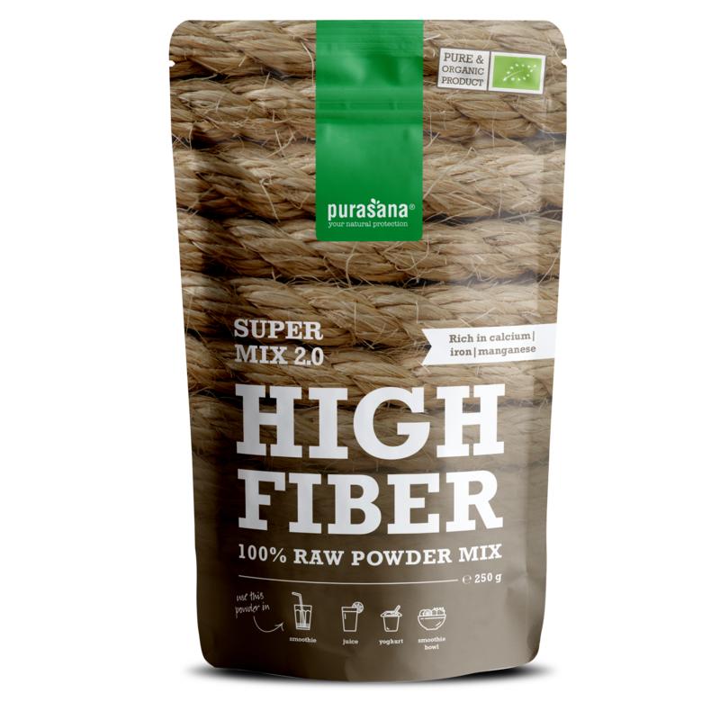 Purasana High fiber mix 2.0 vegan bio 250 gram