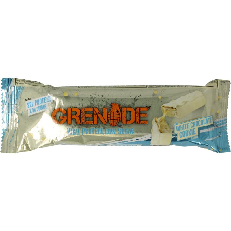 Grenade High protein bar white chocolate cookie 60 gram