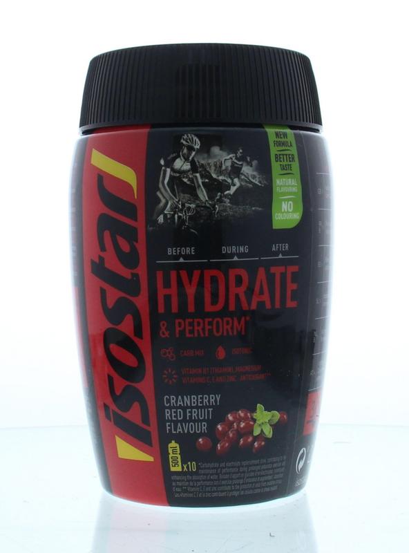 Isostar Hydrate & perform cranberry red fruit 400 gram