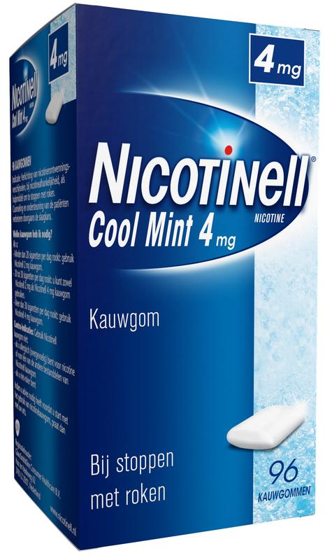 Nicotinell Kauwgom cool mint 4 mg 96 stuks
