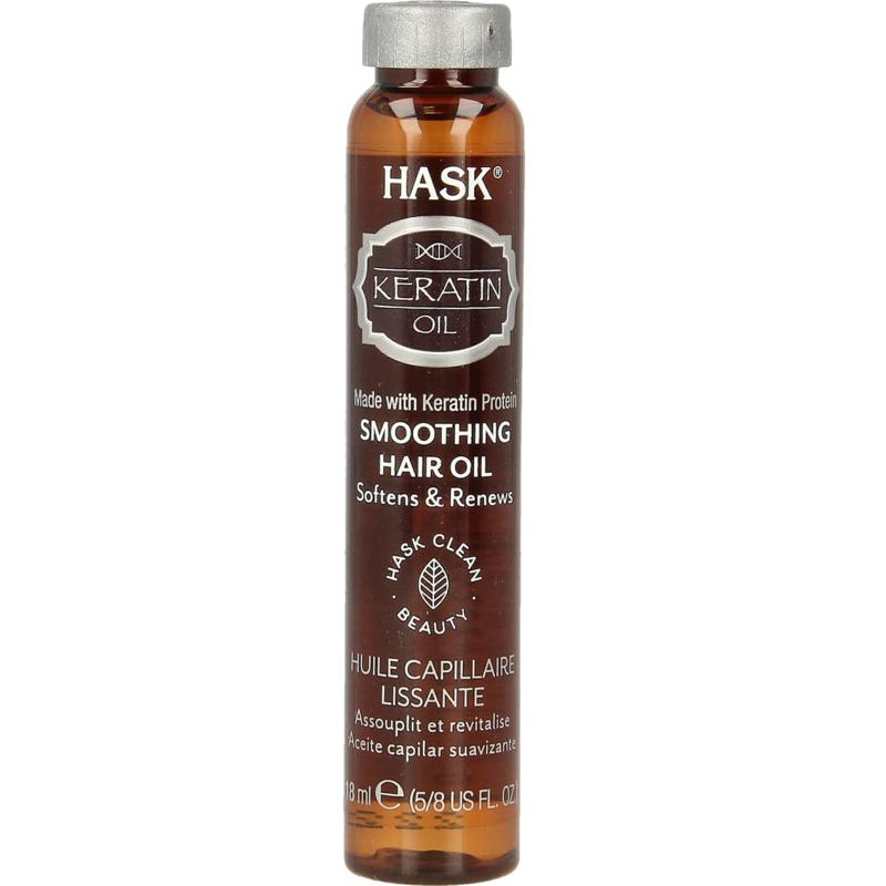 Hask Keratin protein smoothing shine haarolie 18 ml