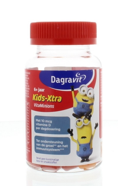 Dagravit Kids-Xtra vitaminions gums 6+ 60 stuks