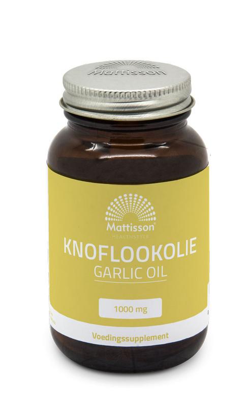 Mattisson Knoflookolie/garlic oil 1000mg 60 capsules