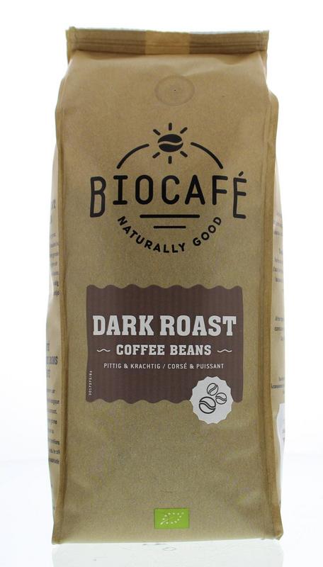 Biocafe Koffiebonen dark roast bio 500 gram