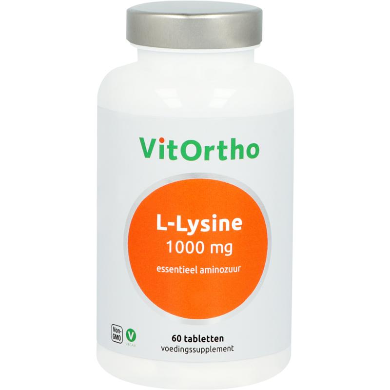 Vitortho L-lysine 1000 mg 60 tabletten