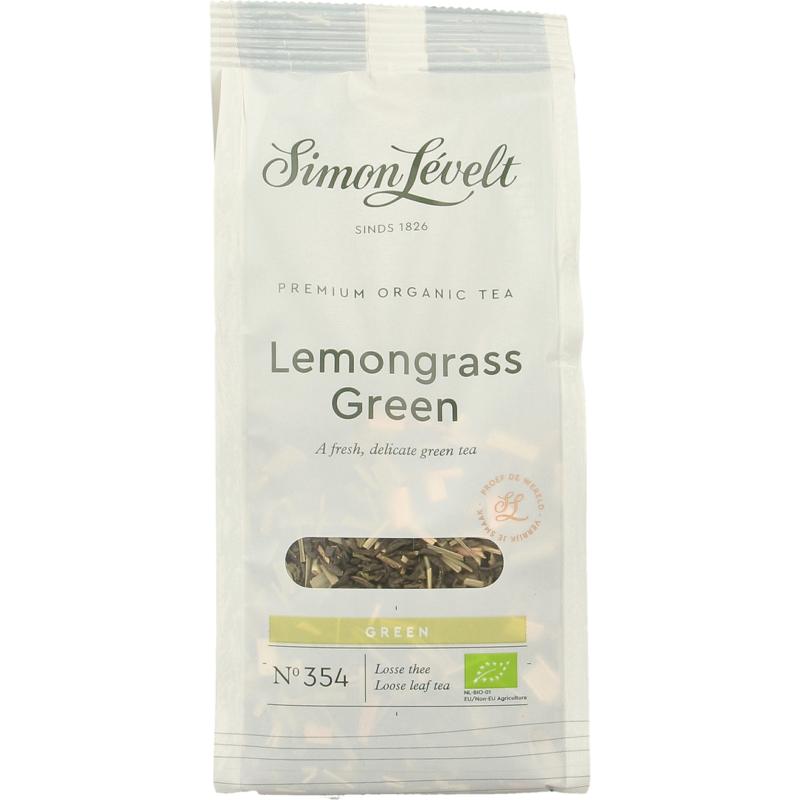 Simon Levelt Lemongrass green tea bio 90 gram