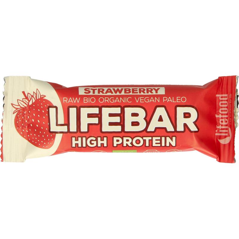 Lifefood Lifebar aardbei bio 47 gram
