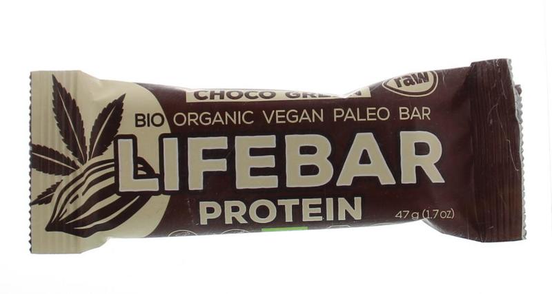 Lifefood Lifebar plus choco green protein bio 47 gram