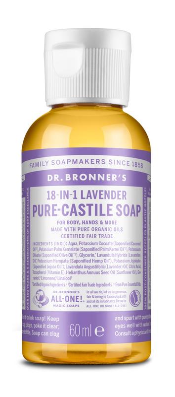Dr Bronners Liquid soap lavendel  60 - 475 ml
