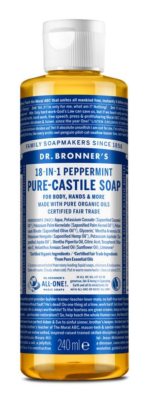 Dr Bronners Liquid soap peppermint 240 ml