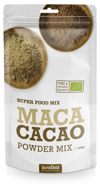 Purasana Maca & cacao poedermix vegan bio 200 gram