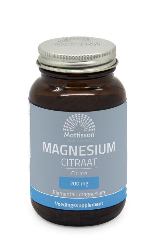 Mattisson Magnesium citraat 200mg 60 tabletten