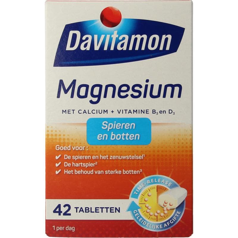 Davitamon Magnesium spieren en botten 42 tabletten