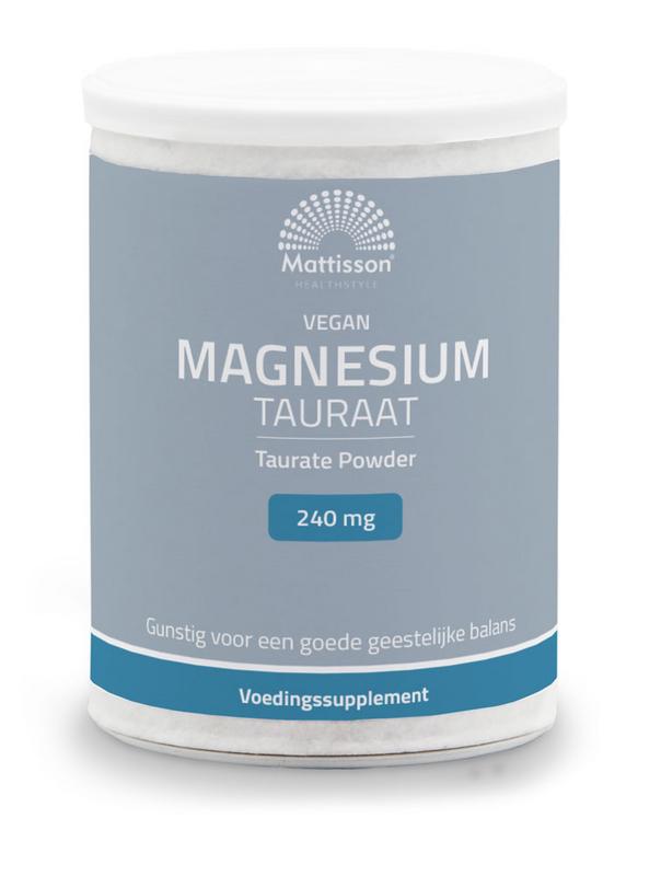 Mattisson Magnesium tauraat poeder vegan 250 gram