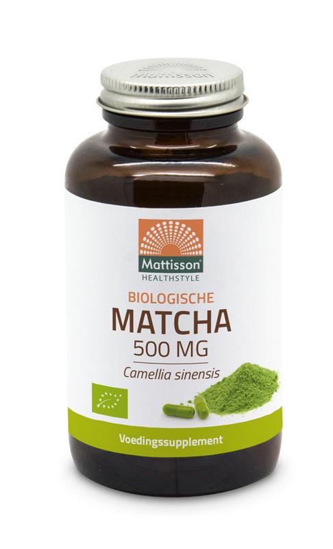Mattisson Matcha 500mg camillia sinensis bio 90 vegan capsules
