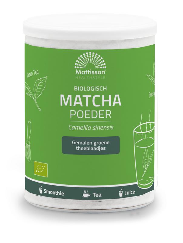 Mattisson Matcha powder poeder green tea bio 125 gram