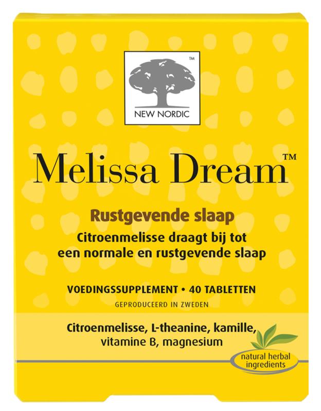 New Nordic Melissa dream  40 - 100 tabletten