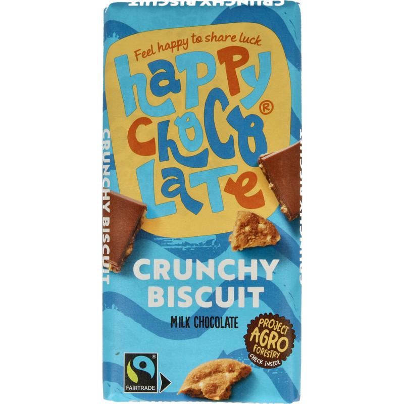 Happy Chocolate Melk biscuit bio 100 gram