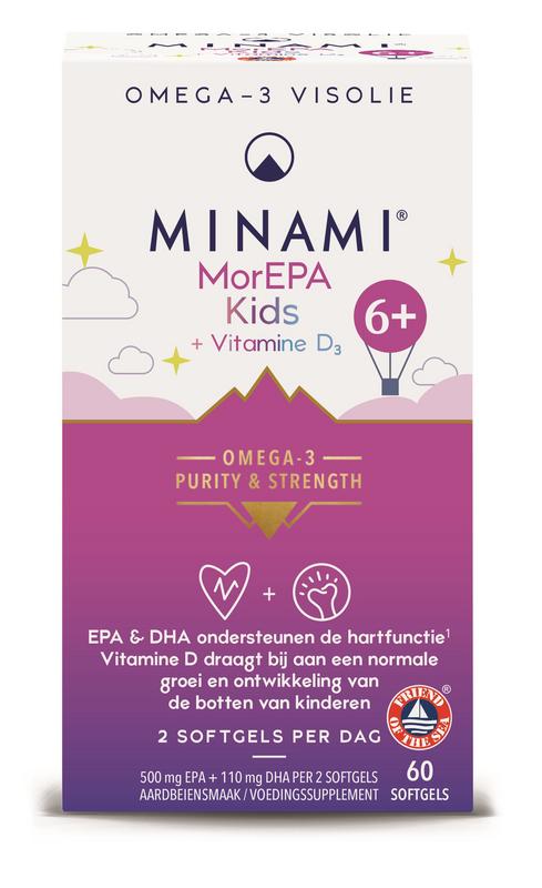Minami MorEPA kids + vitamine D3 60 softgels