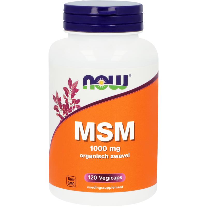 NOW MSM 1000mg 120 vegan capsules