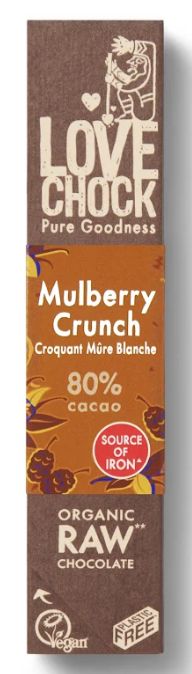 Lovechock Mulberry crunch bio 40 gram