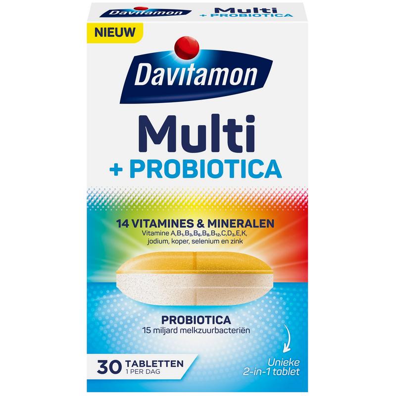 Davitamon Multi + probiotic 30 tabletten