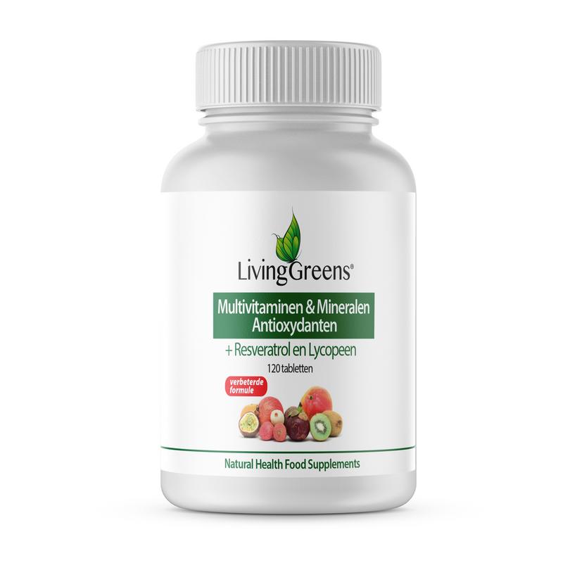 Livinggreens Multi vitaminen & mineralen antioxidant  60 - 120 - 300 tabletten