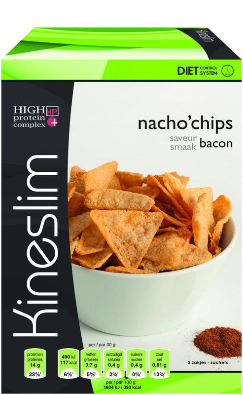 Kineslim Nacho chips bacon 2 stuks