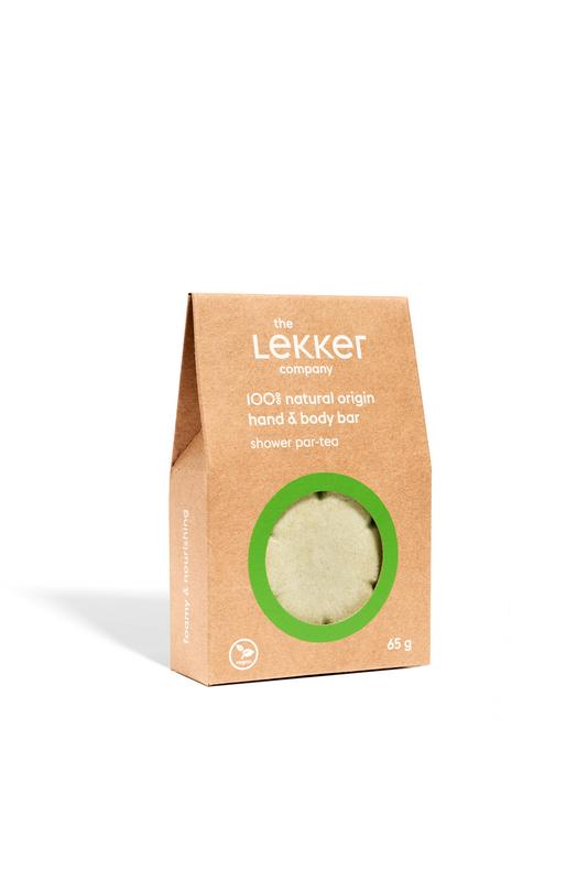 Lekker Company Natuurlijke bodybar shower par-tea 65 gram